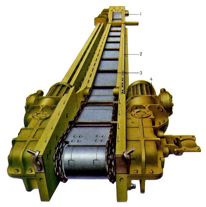Передвижной скребковый конвейер