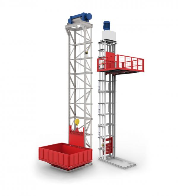 Стационарный подъемник для склада